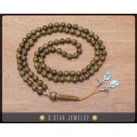 Handgeknüpfte Bahai Gebetskette Aus Holz - Full 95 | Alláh-U-Abhá "Sienna" Bpb63 Handgeknüpfte Bahai Gebetskette Aus Holz - Full 95 | Alláh-U-Abhá "Sienna" Bpb63 von 9StarJewelry