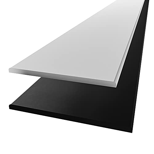 A+H Rammschutz als Kantenschutz Wand oder Wandschutz Bett/Schutzleiste Zuschnitt Garage Wandschutz 200cm Länge (2000x192x10mm, Weiß) von WALLando