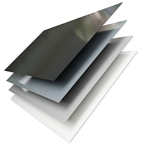 PVC Kunststoffplatte 2000x1000 mm - 1 Stück - seidenmatte PVC Platte, porenlos glatte Oberfläche - Kunststoffplatte 2mm weiß (RAL 9016) - leicht flexibel - (1 Stück - 200x100cm, 2mm weiß) von WALLando