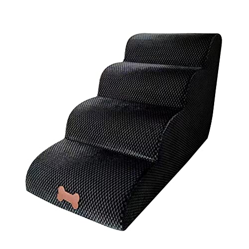 A/A Hundetreppen/Treppen für hohe Betten, 3 Stufen Leiter Haustiertreppe für Schlafsofa Hundetreppe, für Hunde hundeleiter hunderampe Sofa von A/A