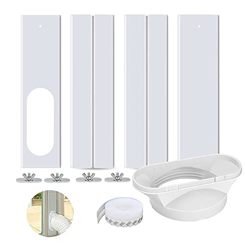 Tragbares Klimaanlagen-Fenster-Kit - Einstellbare Länge von 140 cm - Abluftschlauchplatten-Zubehör für tragbare Klimaanlage von A/A
