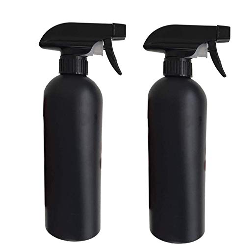 A/N PEPAXON Sprühflasche Schwarz 500ml 2pcs für Haar/Reinigungslösungen/ätherische Öle/Pflanzen (Schwarz) von A/N