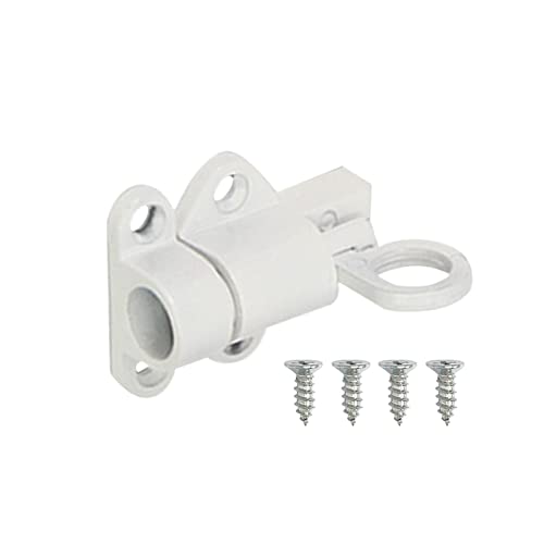 A/R Aluminium-Türfallenschloss, Türverriegelungsschloss aus Aluminiumlegierung, Zugringe Spring Bounce Türriegel Sicherheitsriegel Schiebeschloss Schwarz von A/R