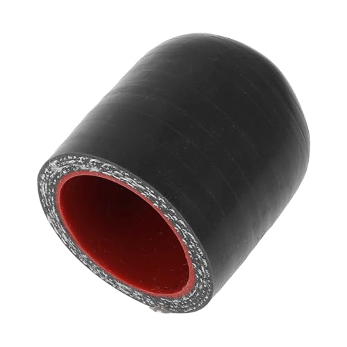 A ABSOPRO 1-1/8" 28mm ID 4-lagige Polyester Silikon Gummi Schlauch Endkappe für Kühlmittel Turbo Bypass Ventil Vakuum 5mm 30mm Schwarz Außen und Rot Innen von A ABSOPRO