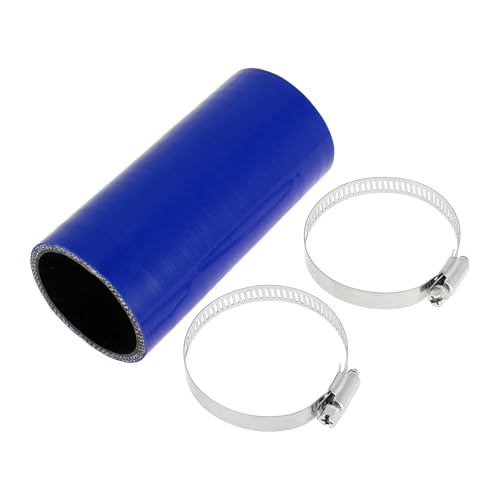 A ABSOPRO 1 Satz 51mm/2,01" ID 127mm/5" Länge 0 Grad Blau Schwarz Auto Silikonschlauch mit Schellen Kühlmittelschlauch Universal von A ABSOPRO