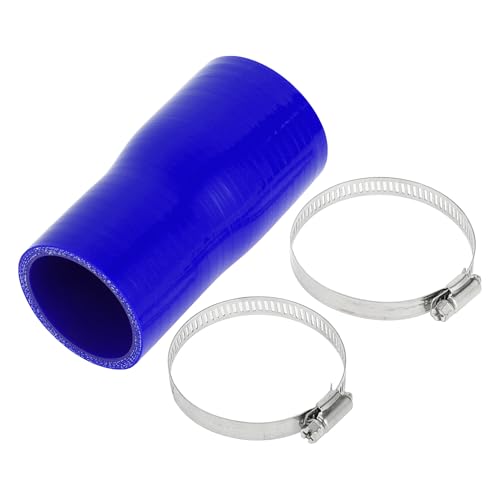 A ABSOPRO 1 Satz 57-51mm/2,24"-2,00" ID 127mm/5" Länge 0 Grad blau Autosilikonschlauch mit Schellen Kühlmittelschlauch Universal von A ABSOPRO
