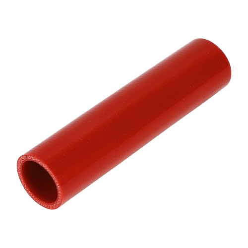 A ABSOPRO 1 Stück 38mm/1,50" ID 200mm/7,87" Länge 0 Grad Roter Autosilikonschlauch Kühlmittelschlauch Universal von A ABSOPRO