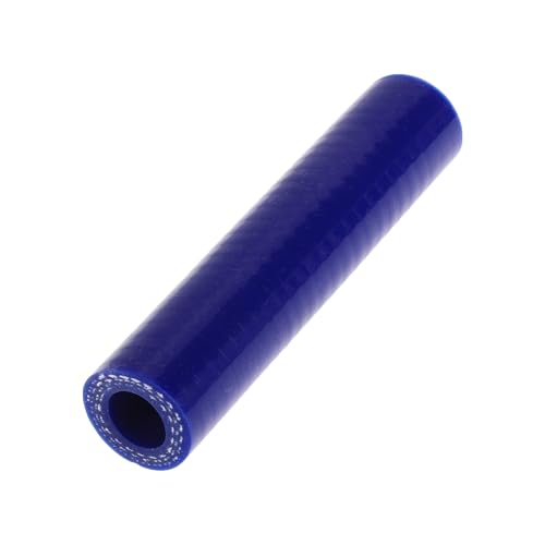 A ABSOPRO 12mm Gerader Kuppler Silikonschlauch 3 Lagen Gewebe Ladeluftkühler Heizung Turbolader Ansaugrohr Kühler Kühlmittelrohr 100mm Blau von A ABSOPRO