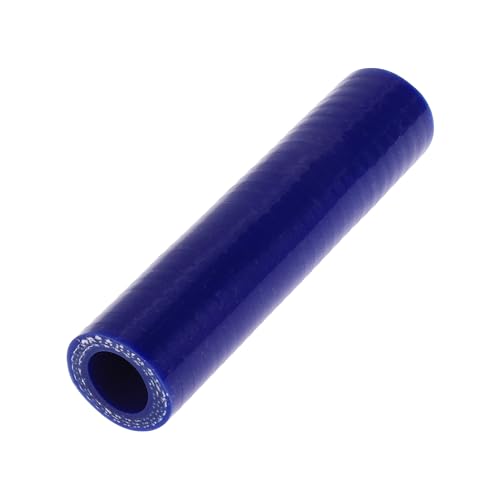 A ABSOPRO 14mm Gerader Kuppler Silikonschlauch 3 Lagen Gewebe Ladeluftkühler Heizung Turbolader Ansaugrohr Kühler Kühlmittelrohr 100mm Blau von A ABSOPRO