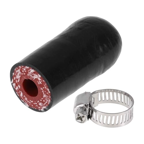 A ABSOPRO 15/64" 6mm ID Silikon Gummischlauch Endkappe 4-lagig Polyester Für Kühlmittel Turbolader Bypass Ventil Vakuum 30mm Schwarz Außen Und Rot Innen von A ABSOPRO