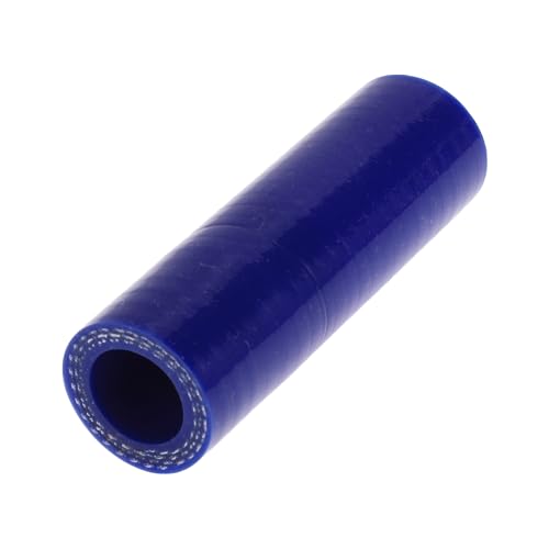 A ABSOPRO 16mm Gerader Kuppler Silikonschlauch 3 Lagen Gewebe Ladeluftkühler Heizung Turbolader Ansaugrohr Kühler Kühlmittelrohr 76mm Blau von A ABSOPRO