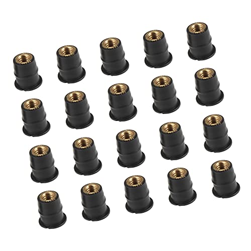 A ABSOPRO 20 Stück Windschutz Scheibe M6 Konvexe Schrauben Mutter Gummi für Motorrad A ABSOPRO 20 Stück Windschutz Scheibe M6 Konvexe Schrauben Mutter Gummi für Motorrad von A ABSOPRO