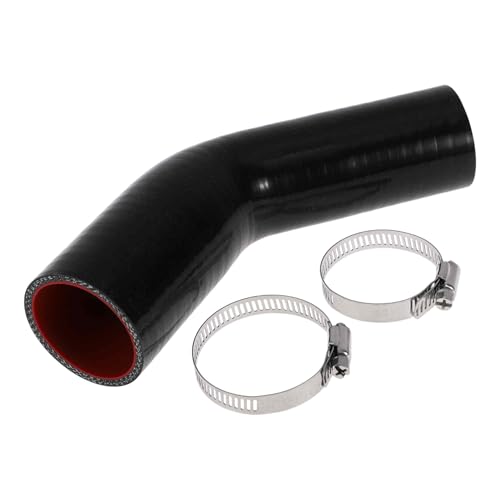 A ABSOPRO 38mm / 1.5" Bis 51mm / 2.01" 45 Grad Kupplungs Silikonschlauch 4 Lagen Gewebe Ladeluftkühler Heizung Turbolader Ansaugrohr Kühler 102mm von A ABSOPRO