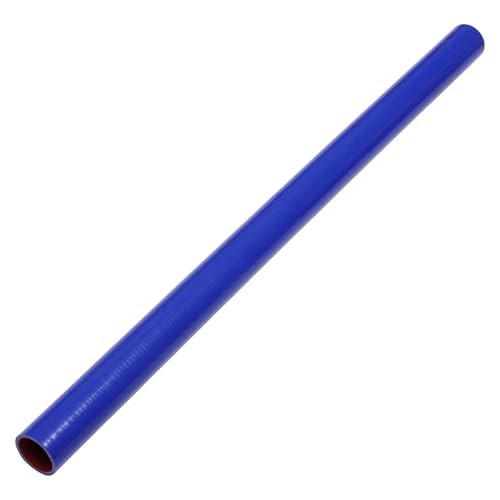 A ABSOPRO 45mm Gerader Kupplungssilikonschlauch 4 Lagen Gewebe Ladeluftkühler Heizung Turbolader Ansaugrohr Kühler Kühlmittelschlauch 914mm Blau Rot von A ABSOPRO