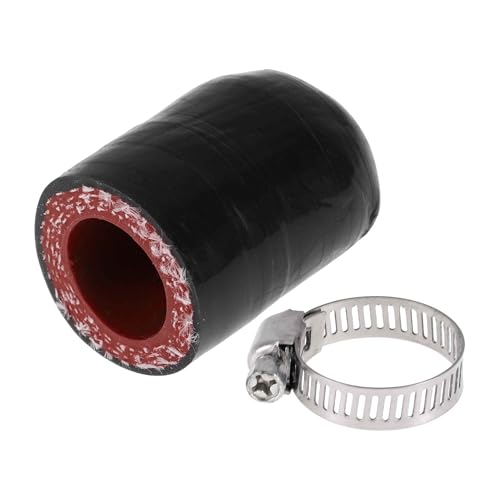 A ABSOPRO 5/8" 16mm ID Silikon Gummischlauch Endkappe 4-Lagiger Polyester Für Kühlmittel Turbolader Bypass Ventil Vakuum 30mm Schwarz Außen Und Rot Innen von A ABSOPRO