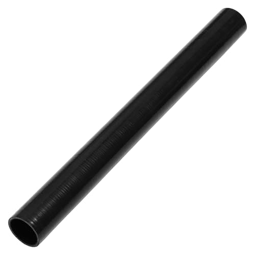 A ABSOPRO 51mm Gerader Kupplung Silikonschlauch 3 Lagen Gewebe Ladeluftkühler Heizung Turbolader Ansaugrohr Kühler Kühlmittelrohr 610mm Schwarz von A ABSOPRO