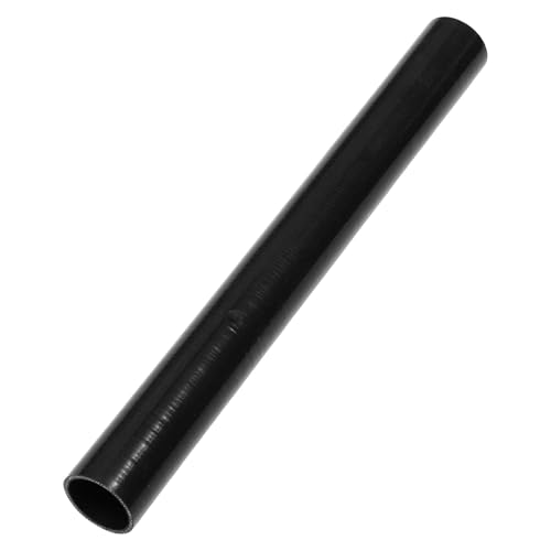 A ABSOPRO 57mm Gerader Kuppler Silikonschlauch 3 Lagen Gewebe Ladeluftkühler Heizung Turbolader Ansaugrohr Kühler Kühlmittelrohr 610mm Schwarz von A ABSOPRO
