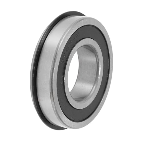 A ABSOPRO 6207NR2RS Rillenkugellager 35x72x17mm / 1.38"x2.83"x0.67" P6 Doppelte Gummidichtung Geschmierte Lager 1 Stk Auto Roller Skateboard Rad Universell Schwarz von A ABSOPRO