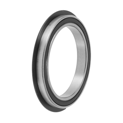 A ABSOPRO 6811NR2RS Rillenkugellager 55x72x9mm / 2.17"x2.83"x0.35" P6 Doppelseitige Gummidedichtung Geschmiertes Lager 1 Stk Universal Schwarz Für Auto Roller Skateboard Räder von A ABSOPRO