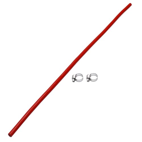 A ABSOPRO 6mm Gerader Kuppler Silikon Schlauch 4 Lagen Gewebe Ladeluftkühler Heizung Turbolader Ansaugrohr Kühler Kühlmittelrohr 1000mm Rot von A ABSOPRO