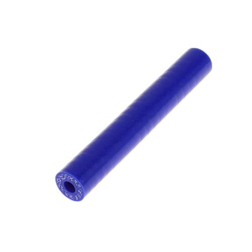 A ABSOPRO 6mm Gerader Kuppler Silikonschlauch 3 Lagen Gewebe Ladeluftkühler Heizung Turbolader Ansaugrohr Kühler Kühlmittelrohr 100mm Blau von A ABSOPRO