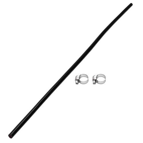 A ABSOPRO 6mm Gerader Kuppler Silikonschlauch 4 Lagen Gewebe Ladeluftkühler Heizung Turbolader Ansaugrohr Kühler Kühlmittelrohr 1000mm Schwarz Rot von A ABSOPRO