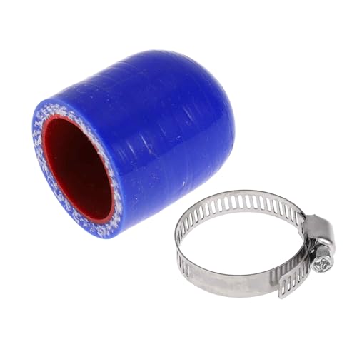 A ABSOPRO 7/8" 22mm ID Silikon Gummi Schlauch Endkappe 4-lagiges Polyester Für Kühlmittel Turbo Bypass Ventil Vakuum 30mm Blau Außen Und Rot Innen von A ABSOPRO