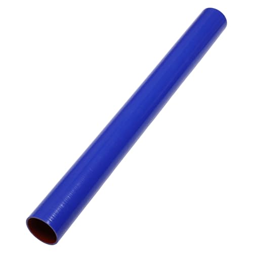 A ABSOPRO 76mm Gerader Kuppler Silikonschlauch 4 Lagen Gewebe Ladeluftkühler Heizung Turbolader Ansaugrohr Kühler Kühlmittelrohr 914mm Blau Rot von A ABSOPRO