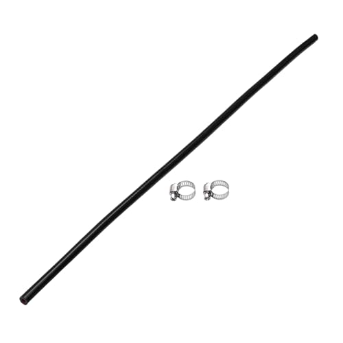 A ABSOPRO 8mm Gerader Kuppler Silikonschlauch 4 Lagen Gewebe Ladeluftkühler Heizung Turbolader Ansaugrohr Kühler Kühlmittelrohr 1000mm Schwarz Rot von A ABSOPRO