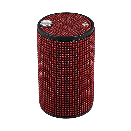 A ABSOPRO Bling Auto Zigaretten Aschenbecher mit Deckel Geruchsdicht Rot Strass von A ABSOPRO