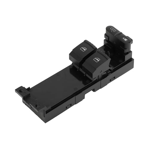 A ABSOPRO Elektrische Schalter für Fensterheber Vorne Links auf der Fahrerseite Nr.1J3959857A Fensterheber Schalter Fahrerseite für Skoda Fabia 2000-2008 Schwarz von A ABSOPRO