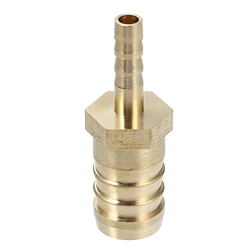 A ABSOPRO Schlauchtülle 16mm x 6mm Messing Schlauch Anschluss Anschlussstück Gerader Widerhaken Verbinder Luft Gas Wasser Kraftstoff von A ABSOPRO