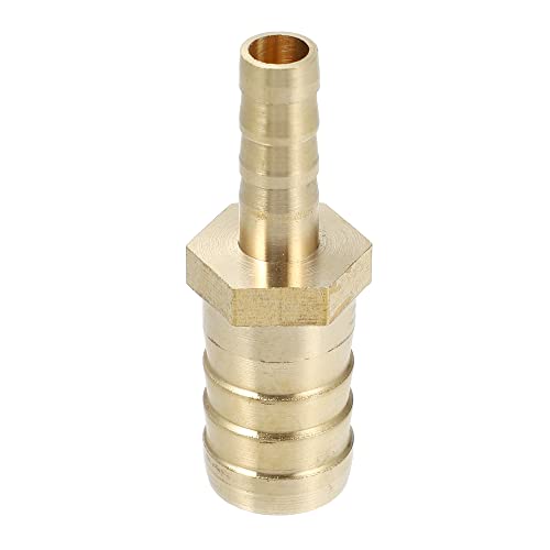 A ABSOPRO Schlauchtülle 16mm x 8mm Messing Schlauch Anschluss Anschlussstück Gerader Widerhaken Verbinder Luft Gas Wasser Kraftstoff von A ABSOPRO