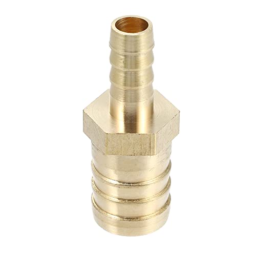 A ABSOPRO Schlauchtülle Messing Schlauch Anschluss Anschlussstück Gerader Widerhaken Verbinder 19mm x 10mm von A ABSOPRO