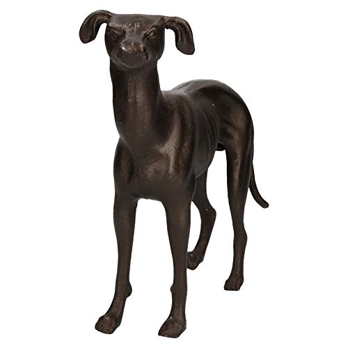AB Tools Grau Windhund Whippet Hund gusseiserne Statue Abbildung Ornament Skulptur von AB Tools