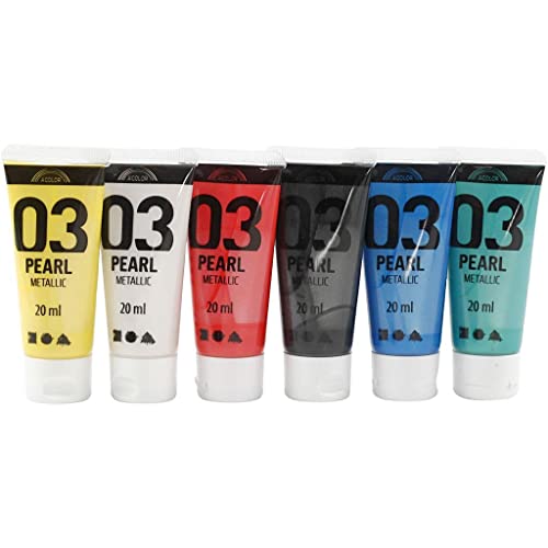 A-Color Acrylfarbe, sortiert. Farben, 03 - metallisch, 6 x 20 ml A-Color Acrylfarbe, sortiert. Farben, 03 - metallisch, 6 x 20 ml von A-Color
