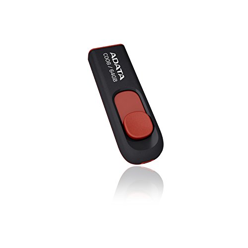 A-DATA C008 USB 64GB Speicherstick USB 2.0 schwarz/rot von ADATA