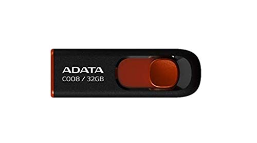 ADATA 32GB USB-Stick C008 Slider USB 2.0 schwarz rot von ADATA