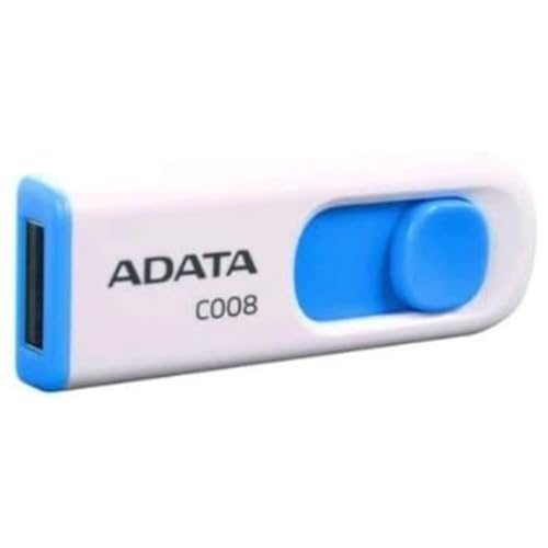 ADATA 32GB USB-Stick C008 Slider USB 2.0 weiss blau ADATA 32GB USB-Stick C008 Slider USB 2.0 weiss blau von ADATA
