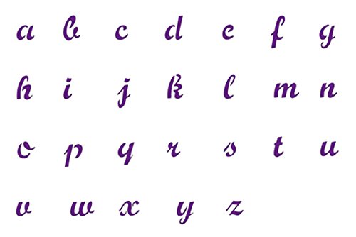 Hat Zwei Hände ADM 120 – 26 Schablone Buchstaben englischen Kleinbuchstaben A6 von A Deux Mains