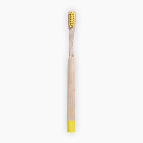 A Good Company Bambus-Zahnbürste für Erwachsene, 19 cm Länge, Gelb von A Good Company