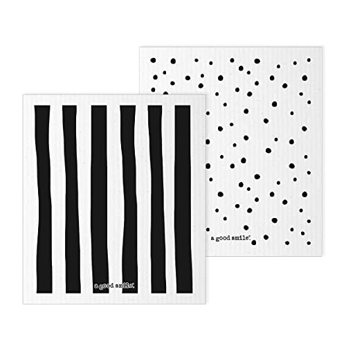 A Good Smile Schwammtuch DOTS & Stripes 2er Set 17x20cm von A Good Smile