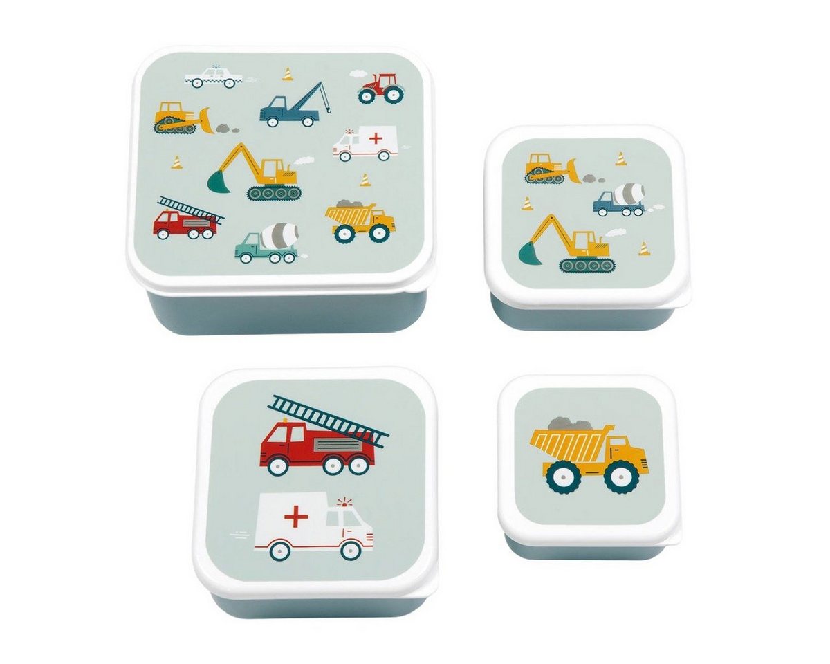 A Little Lovely Company Lunchbox Brotdose 4er Set Vesperdose Brotbox Pausenbrot von A Little Lovely Company