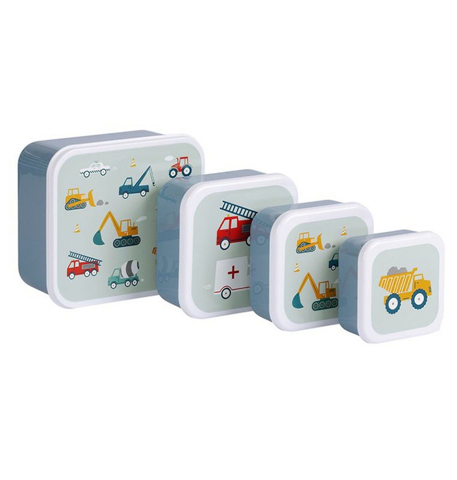 A Little Lovely Company Lunchbox Snackbox Set, Polypropylen, (4-tlg) von A Little Lovely Company