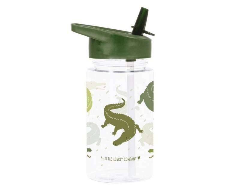 A Little Lovely Company Trinkflasche Trinkflasche 450ml mit Trinkhalm Wasserflasche Kinderflasche von A Little Lovely Company