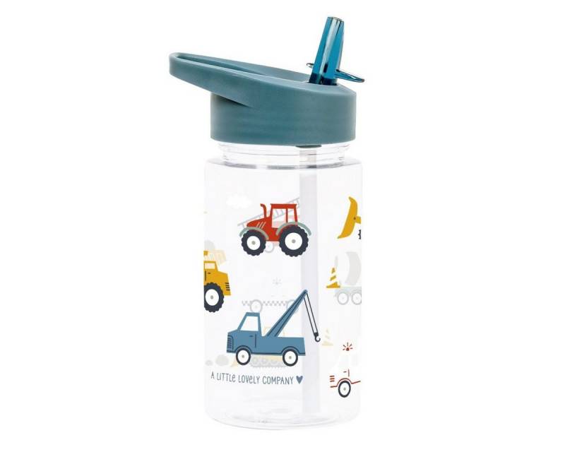 A Little Lovely Company Trinkflasche Trinkflasche 450ml mit Trinkhalm Wasserflasche Kinderflasche von A Little Lovely Company
