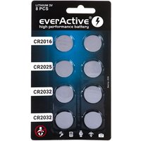 A Place For Everything - 8er Lithium-Batterien-Set everActive 4 x CR2032, 2 x CR2025, 2 x CR2016 von A PLACE FOR EVERYTHING