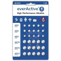 A Place For Everything - Mini Alkaline Batterie Set everActive 10 x G3/LR41, 5 x G4/LR626, 5 x G10/LR1130, 10 x G13/L von A PLACE FOR EVERYTHING