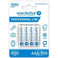everActive Professional Line EVHRL03-1050 - NiMH 1050mAh Akkus, 4 Stück everActive Professional Line EVHRL03-1050 - NiMH 1050mAh Akkus, 4 Stück von A PLACE FOR EVERYTHING