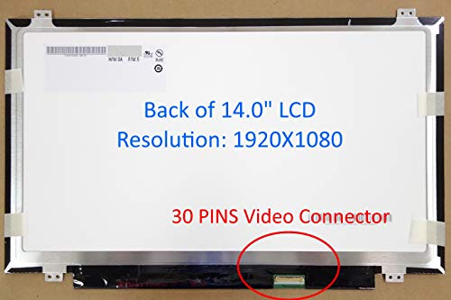New 14.0" IPS FHD (1080P) Laptop LED LCD Replacement Screen/Panel Compatible with HB140FH1-401 von A Plus Screen